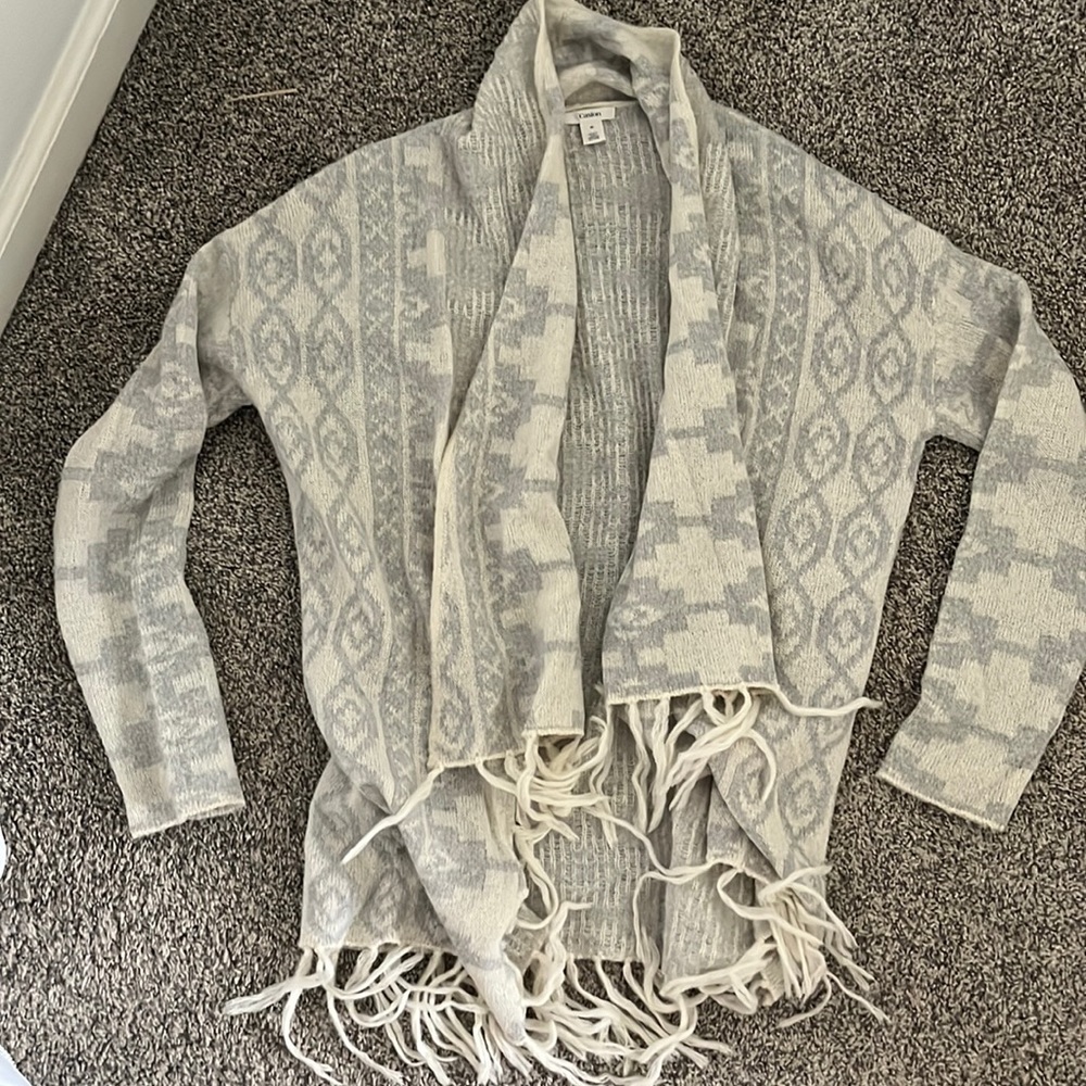 Caslon open fringe Sweater